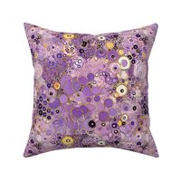 gustav klimt inspired art nouveau lavender and gold geometric 