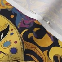 gustav klimt inspired mardi gras masks