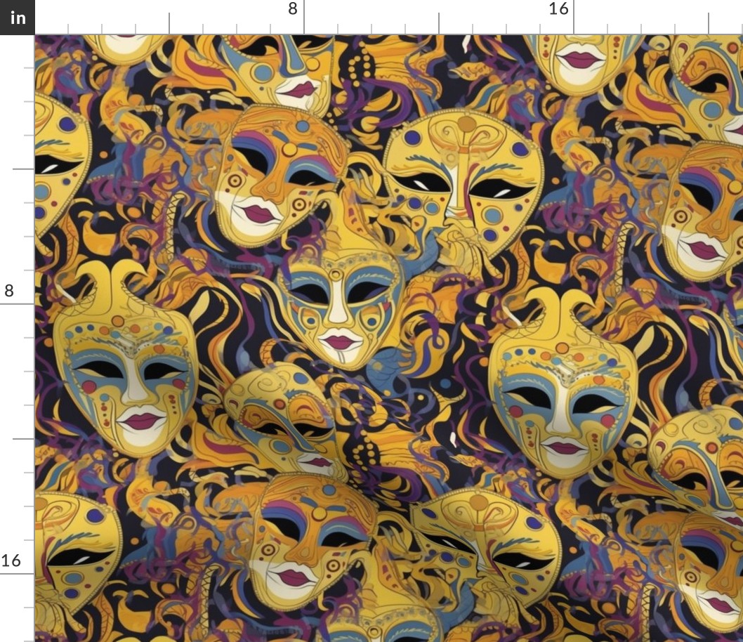 gustav klimt inspired mardi gras masks