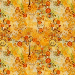 abstract geometric citrus inspired by gustav klimt
