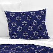 Blue and Silver Hanukkah Star of David