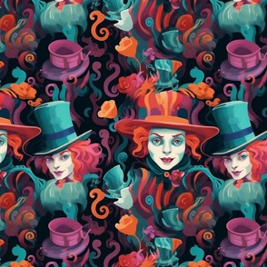 mad hatter in jewel tones