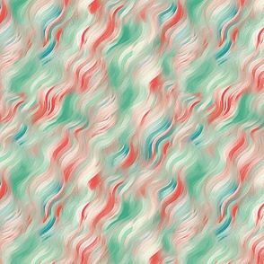 abstract candy canes with claude monet