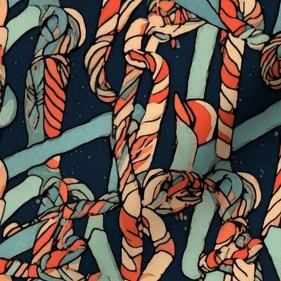 Candy Canes inspired by Egon Schiele