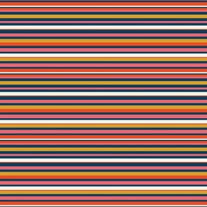 Yellow, pink, red and blue irregular stripes / bold irregular lines / colourful lines
