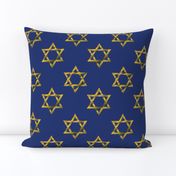 Blue and Gold Hanukkah Star of David