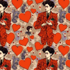 hearts for my victorian valentine inspired by egon schiele