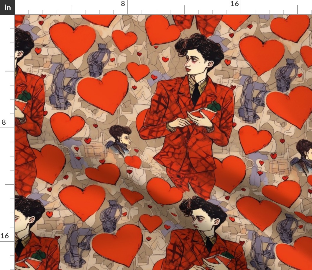 hearts for my victorian valentine inspired by egon schiele