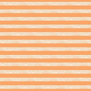 Chalky white stripes on orange