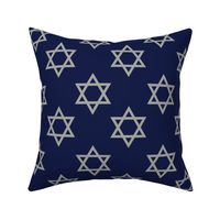 Blue and Gray Hanukkah Star of David