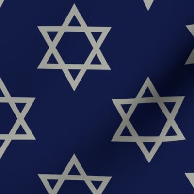 Blue and Gray Hanukkah Star of David