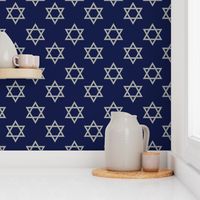 Blue and Gray Hanukkah Star of David