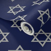 Blue and Gray Hanukkah Star of David