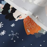 snowflake princess winter wonderland