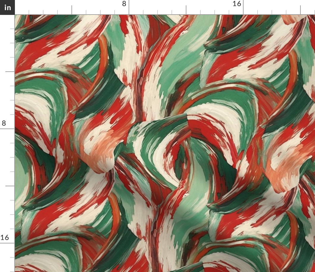 surreal abstract candy cane goodness