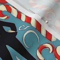 victorian surreal candy canes inspired by magritte