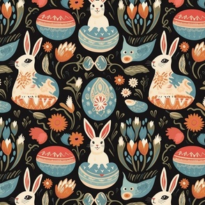 White Easter Rabbits