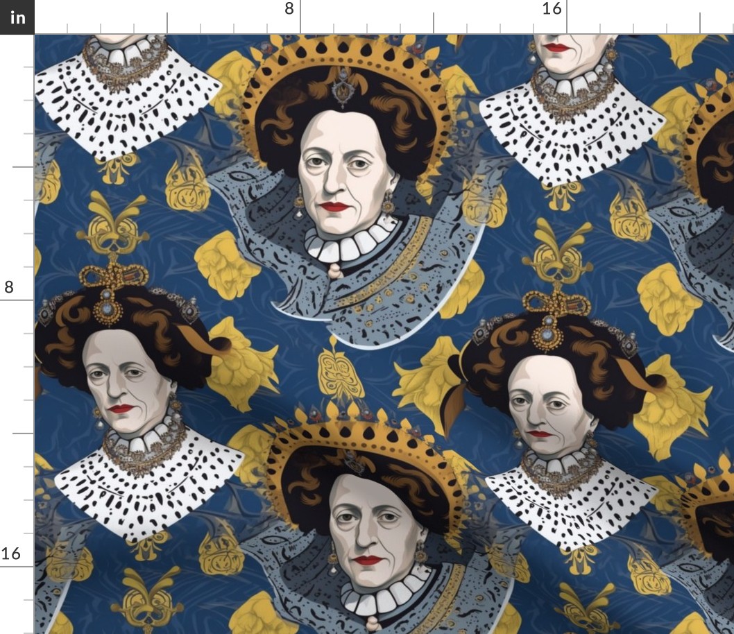 Inspired portrait of Tudor Queen Elizabeth