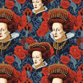 Tudor Queen Elizabeth I inspired portraits