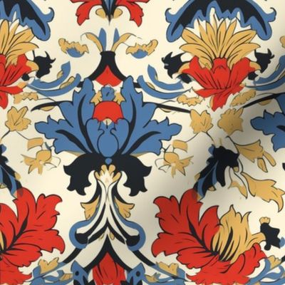 Medieval floral pattern