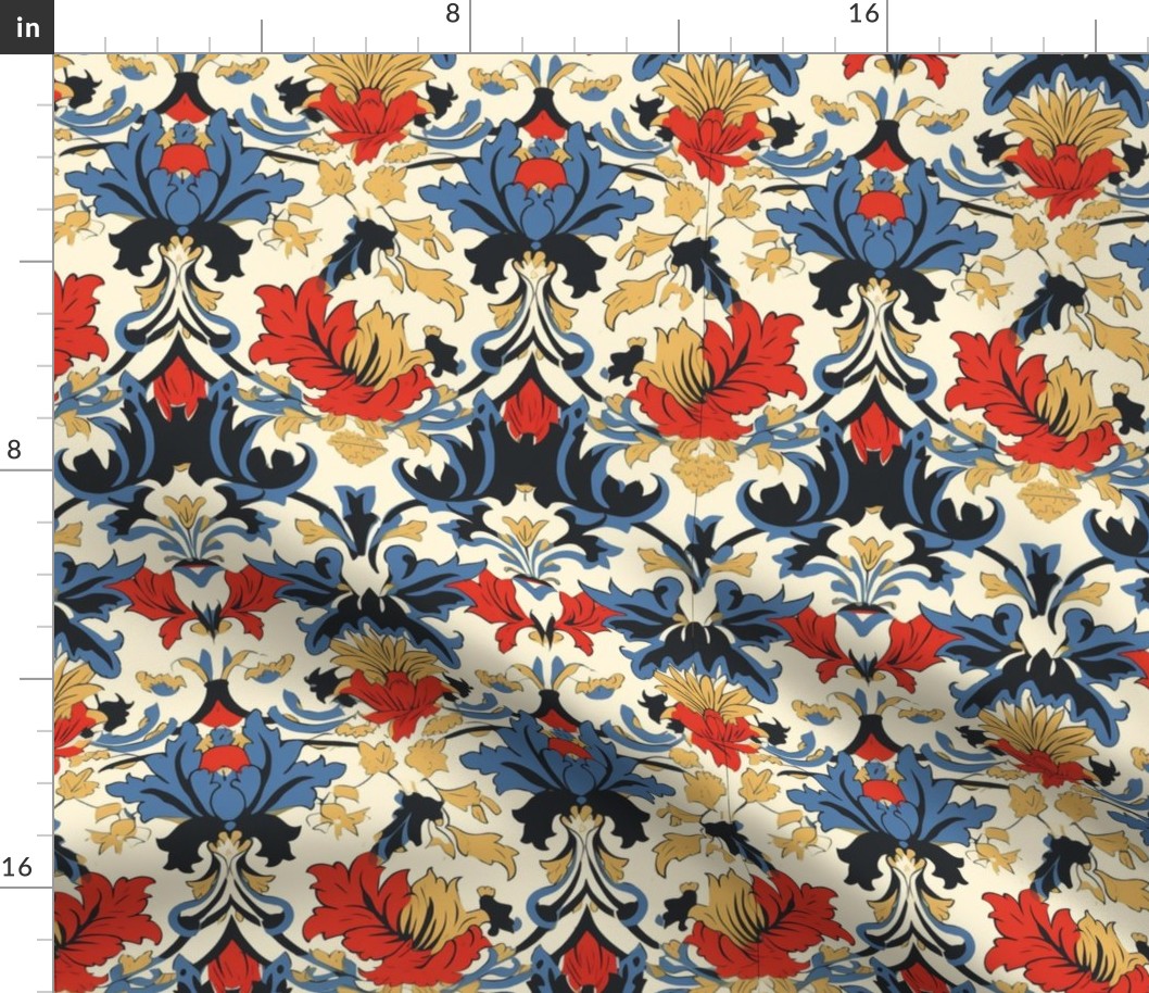 Medieval floral pattern