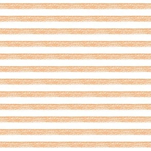 Chalky orange stripes on white
