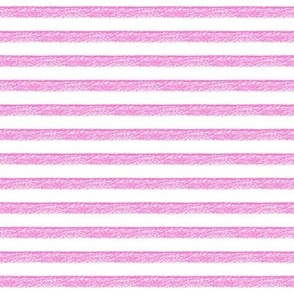 Chalky pink stripes on white
