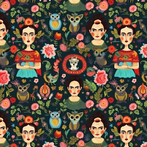 Our Lady of Lemurs and Owls and Tropical Flowers