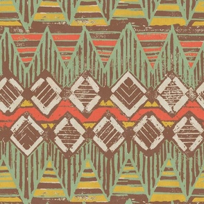Geometric retro afrikan pattern	