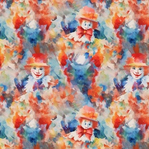 clown party with claude monet