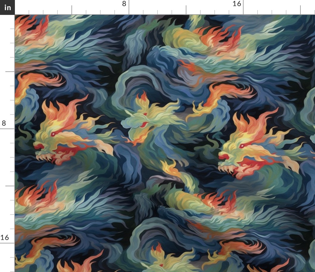 monet paints sea dragons