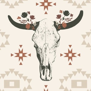 Modern Geometric, Western, Skull, Flowers and Florals, Western, Large