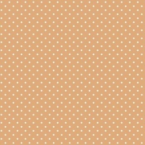 woodland polkadot on caramel