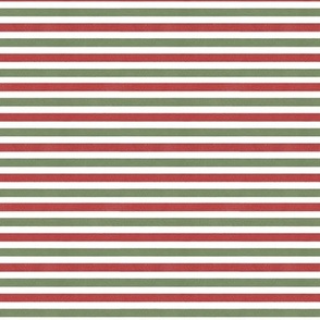 Bright red and olive green Christmas textured stripes S scale