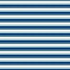  Nautical Stripes for Kids or Home Decor in  Mixed Blues, Mini, 15