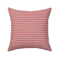Vintage Christmas Pink and Red Mini Stripe, 15