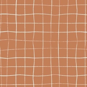 Medium Terracotta Pink Grid