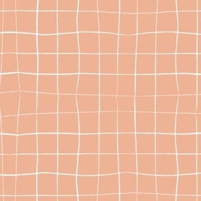 Medium Salmon Pink Grid