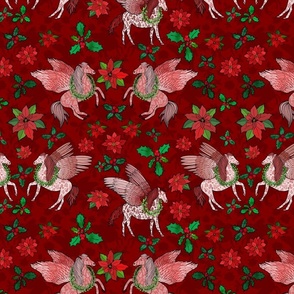 Pegasus Christmas (Red) 