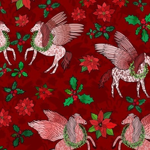 Pegasus Christmas (Red large scale) 