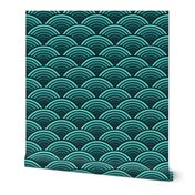 M Rainbow  geometric modern emerald  0010 F  aesthetic  plaid fabric wallpaper harmony ombre green teal 