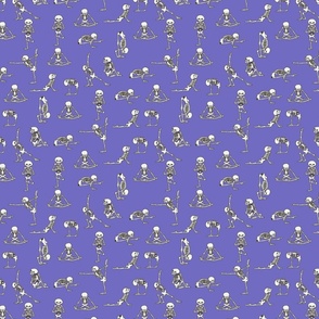 Skeleton Yoga_Small_Purple_8x8