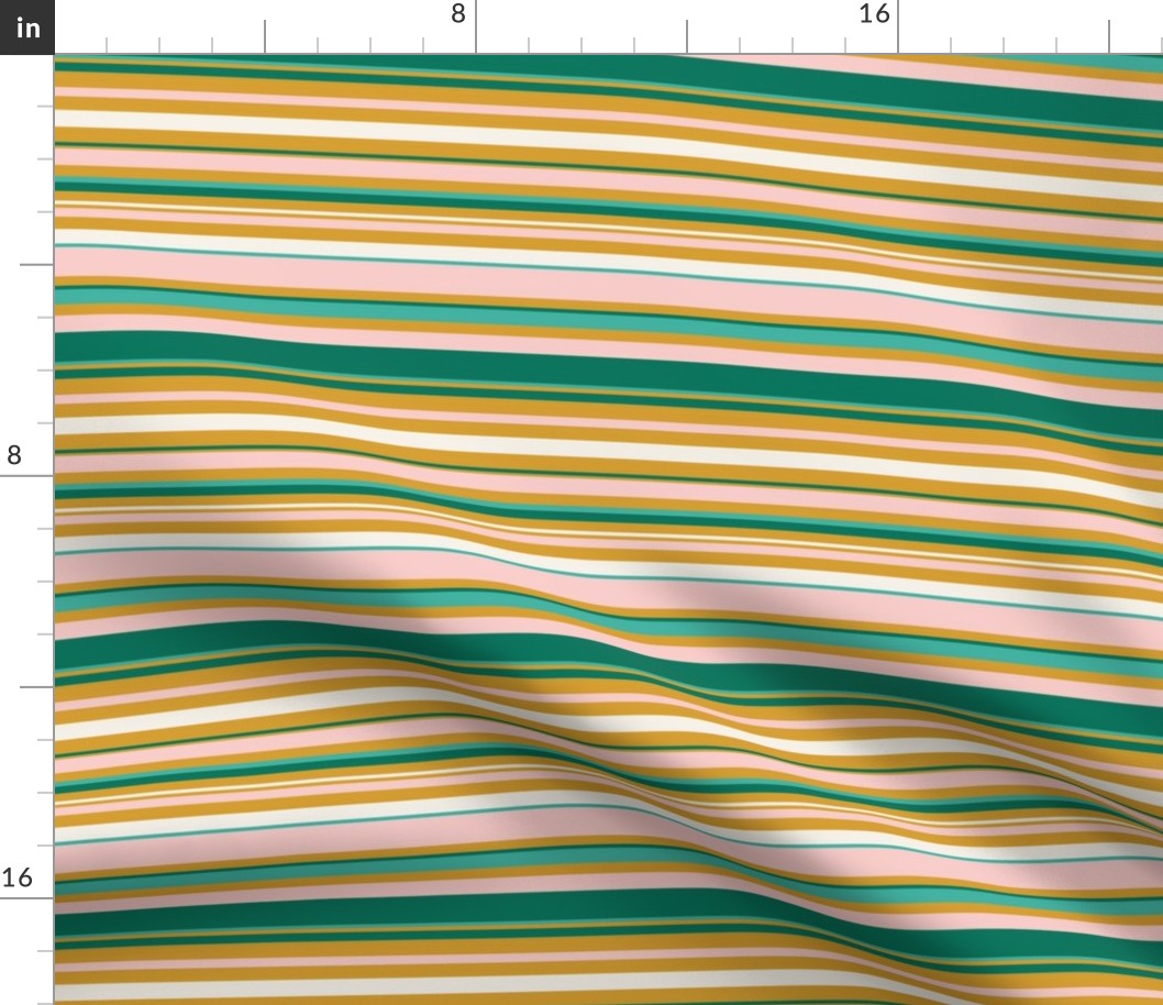 pink, green and yellow irregular stripes