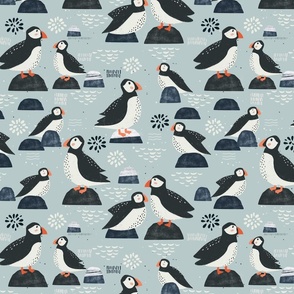 Whimsical Winter - Iceland Puffins M