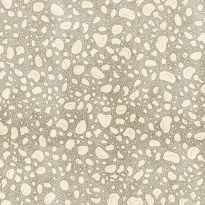 Just Beachy Sea Foam Texture- Tan Gray Sand White