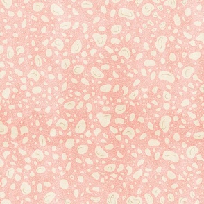 Just Beachy Sea Foam Texture- Pink Sand White