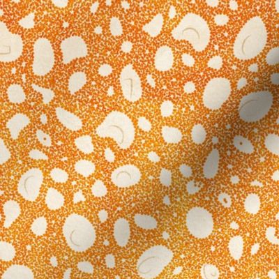Just Beachy Sea Foam Texture- Orange Sand White