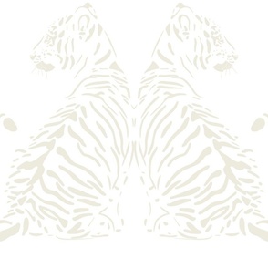 JUMBO // baby tiger - barely pear white_ pure white - nursery 