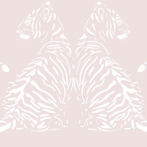 JUMBO // baby tiger - cotton candy pink and pure white - nursery 