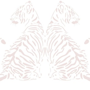 JUMBO // baby tiger - cotton candy pink_ pure white - nursery 